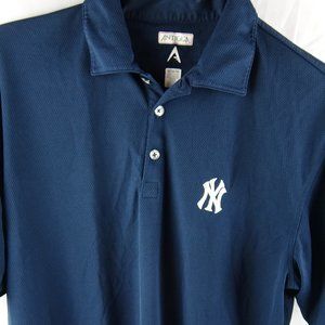 New York Yankees MLB Men's Medium Blue Polo Shirt